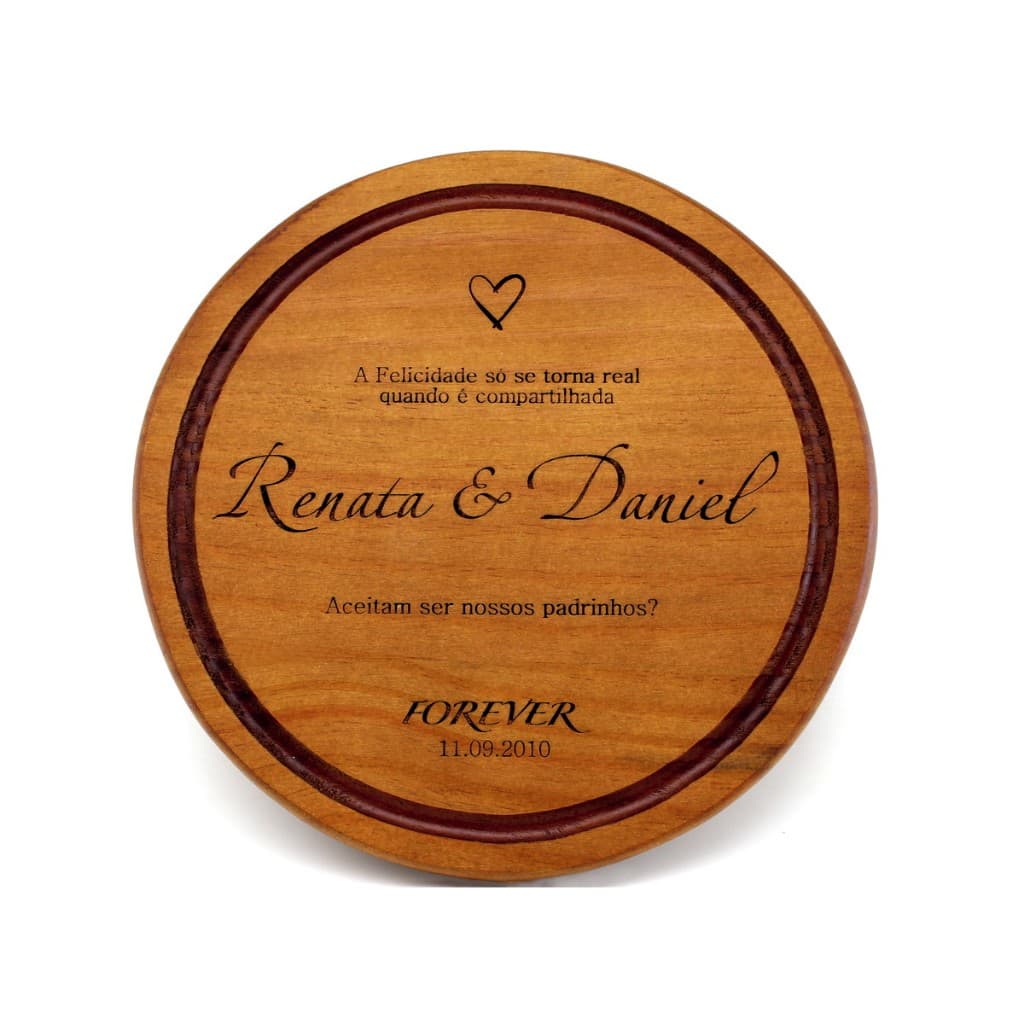 12 Tábuas Personalizadas Padrinhos/casamento com 30 cm
