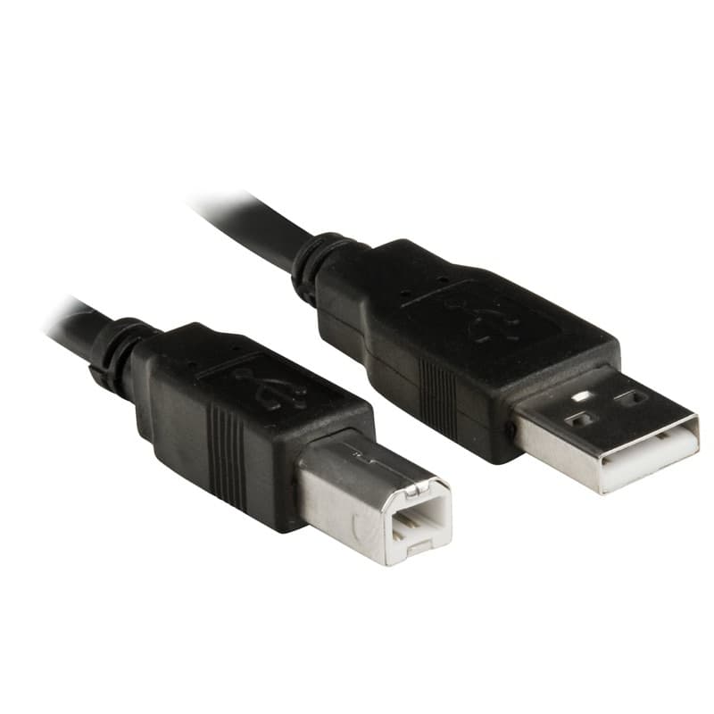 Cabo Para Impressora Pluscable Usb 2 1.5M AM/BM - PC-USB1801, Preto
