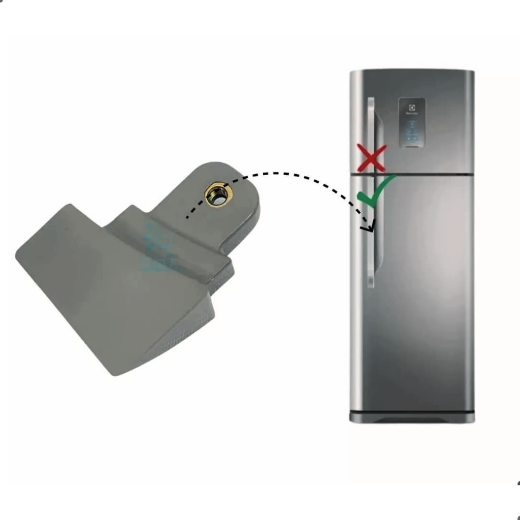 Suporte do Puxador Porta Maior de baixo Geladeira Electrolux Tf51x Tf52x Original