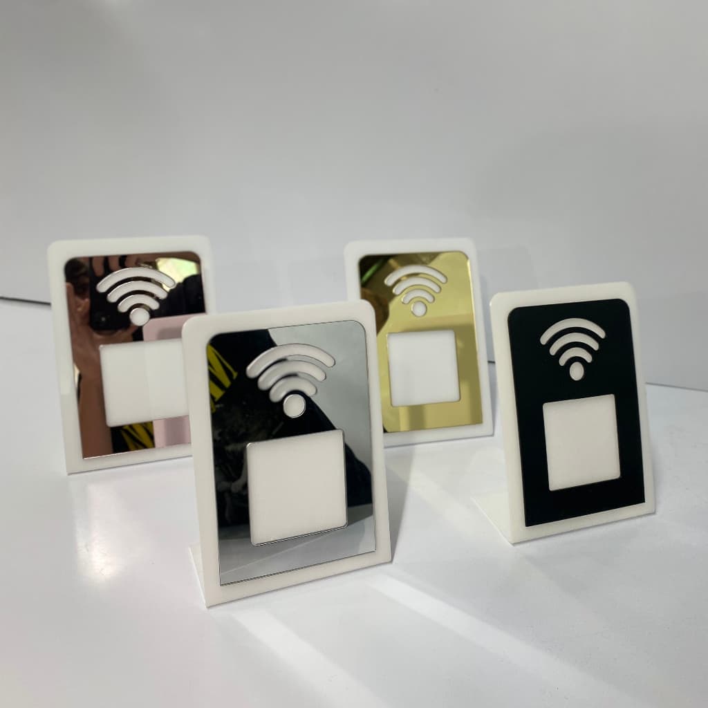 Display/Placa de Balcão WIFI - QR Code Personalizado