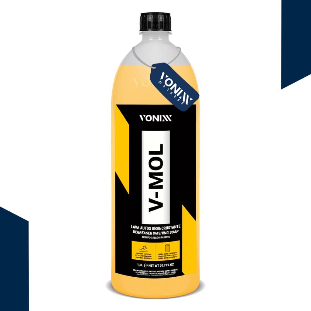 V Mol 1,5L Lava Autos Biodegradável Vonixx – Remove Barro e Graxa