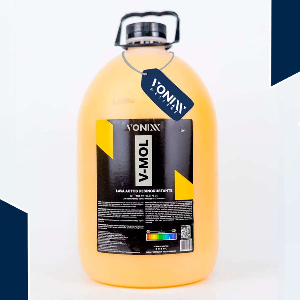 V-Mol Vonixx 5L — Lava Autos Desincrustante para Sujeira Pesada Alta Performance