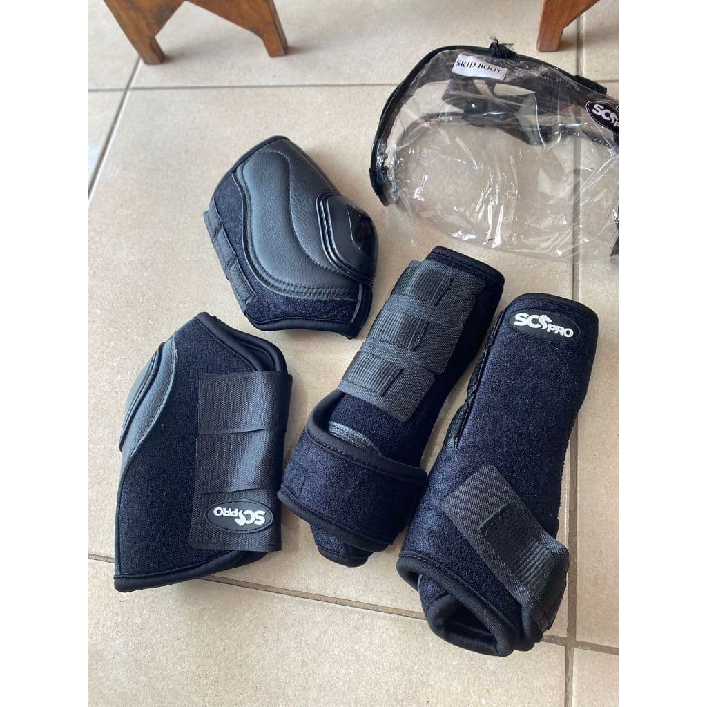 Kit caneleira para cavalo splint boot traseira e dianteira