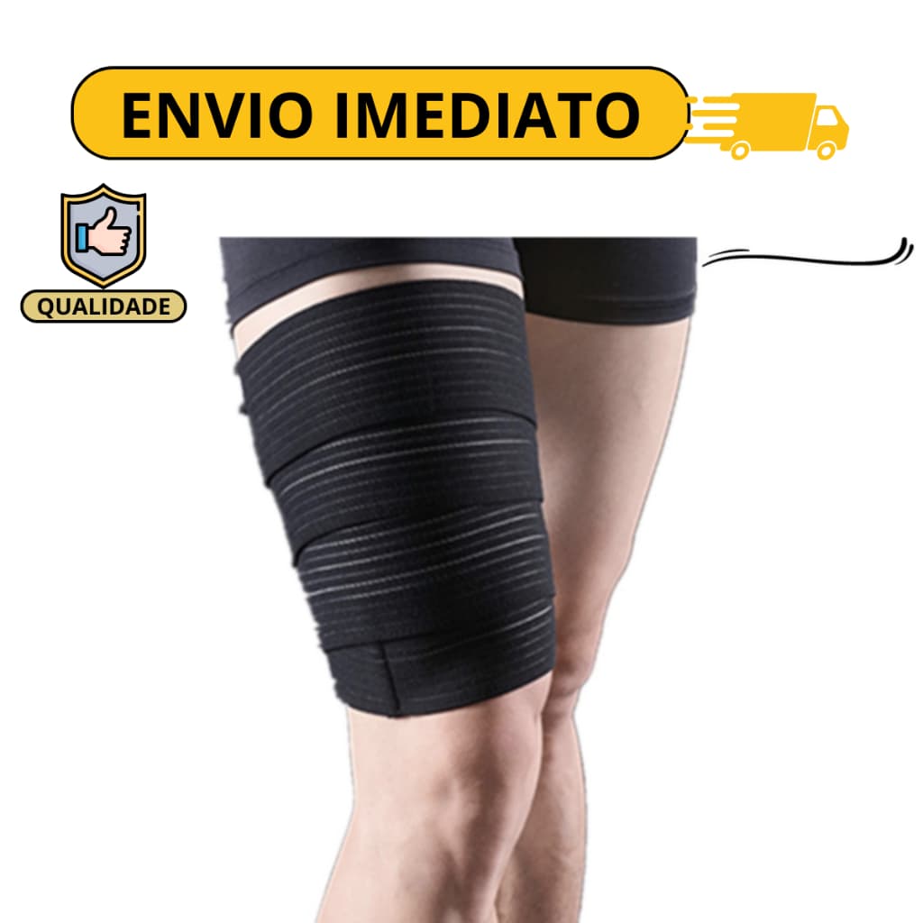 coxal elastico firmador de coxa faixa de compressao esportiva multiuso com fecho facil de usar Top