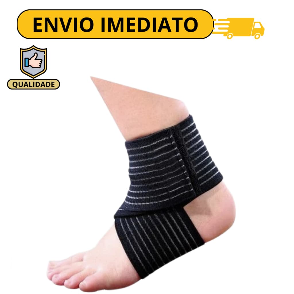 Tornozeleira Ortopedica de Compressão Estabilizadora Elastica Esportiva Fisioterapia Faixa Tornozelo Artrite