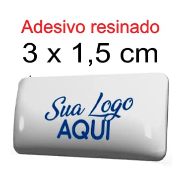 100 adesivos resinados personalizado ( 3x1,5 cm ) MÓVEIS METAIS VIDROS TAGS  ETC
