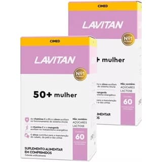 2 Lavitan 50+ Mulher 60 Comprimidos