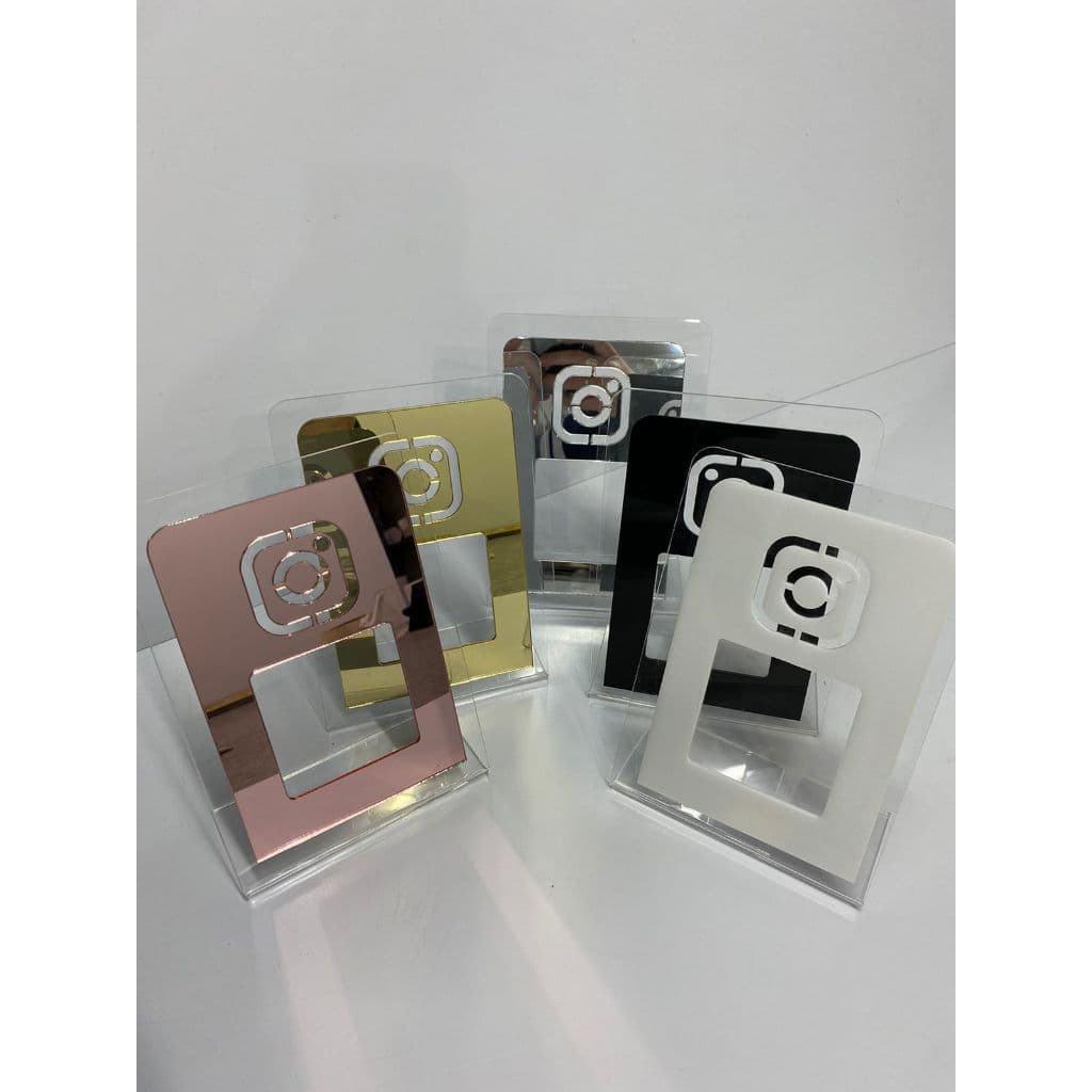 Display/Placa de Balcão para REDE SOCIAL - QR Code Personalizado
