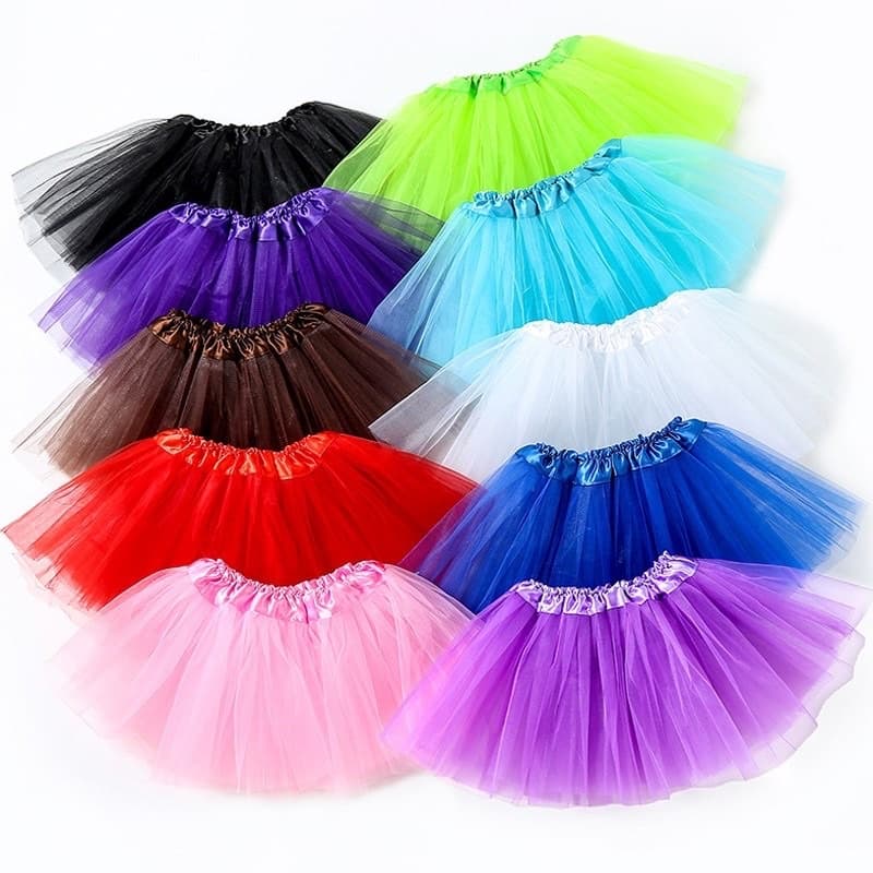 Saia De Tule Lisa 40Cm Adulto Para Festa De Carnaval E Halloween
