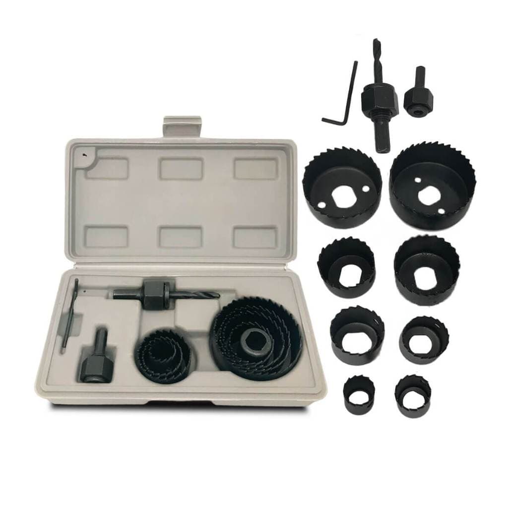 Kit Serra Copo [11 Peças] Para Madeira PVC Jogo Serra Copo