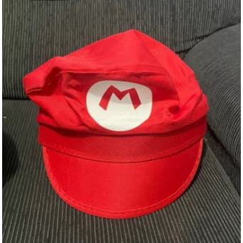 Quepe Super Mario Bros Boina, Chapéu fantasia, Mario e Luigui Adulto e Infantil