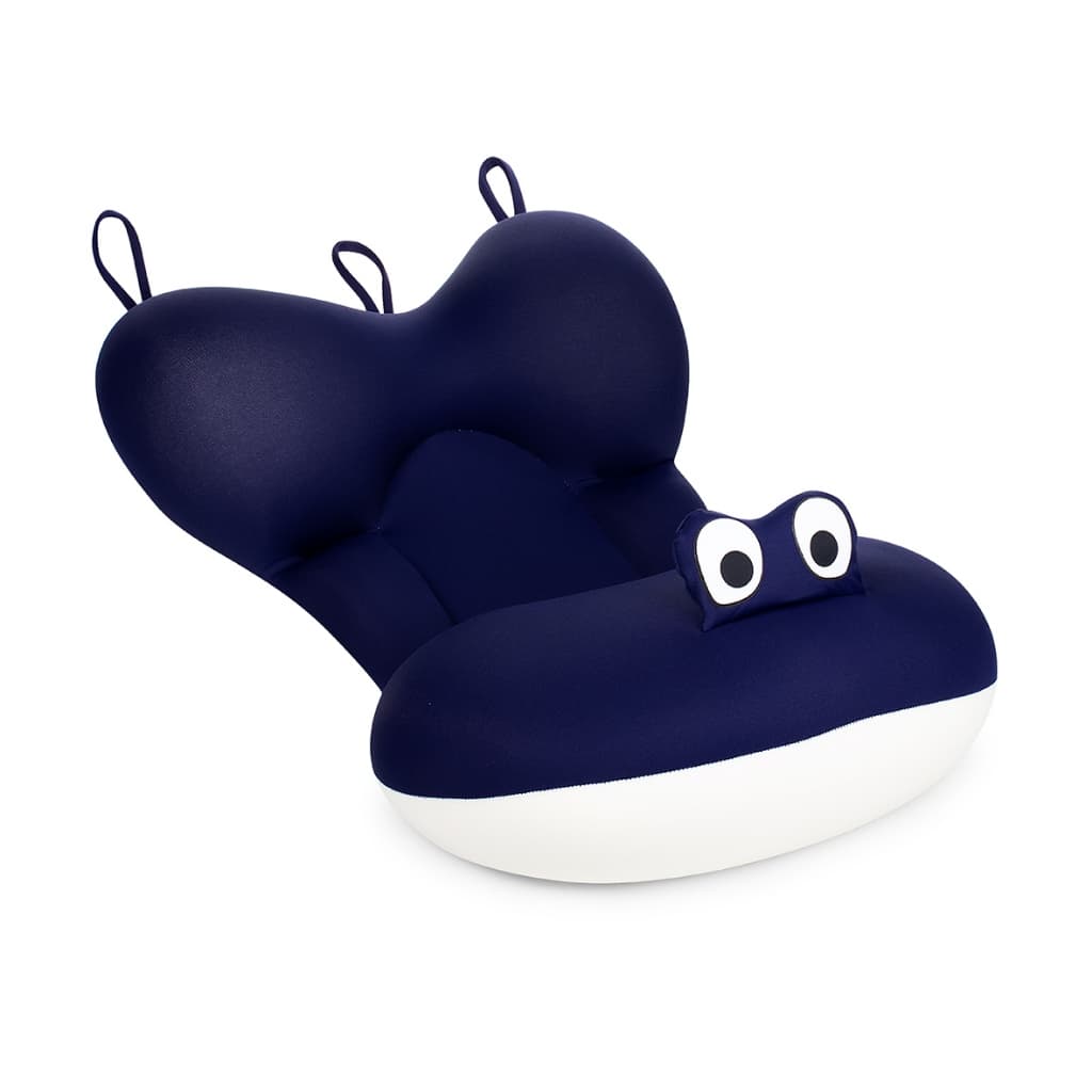 Almofada Para Banho Do Bebê Azul Marinho e Bege Baby Pil