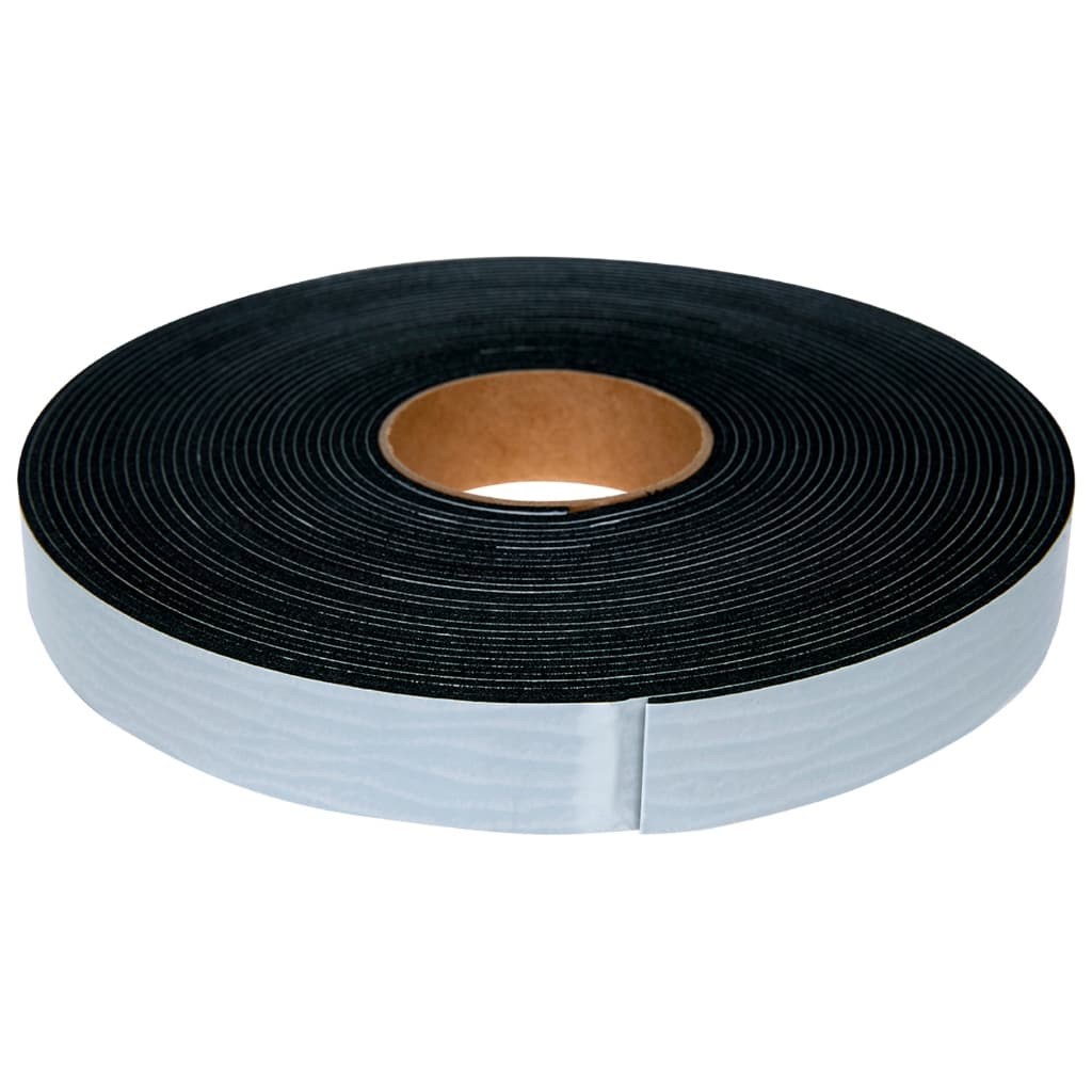 Fita Espuma EVA Preto Autocolante 20mm X 2mm X 10m  Tipo Borracha Vedação e Anti Ruido