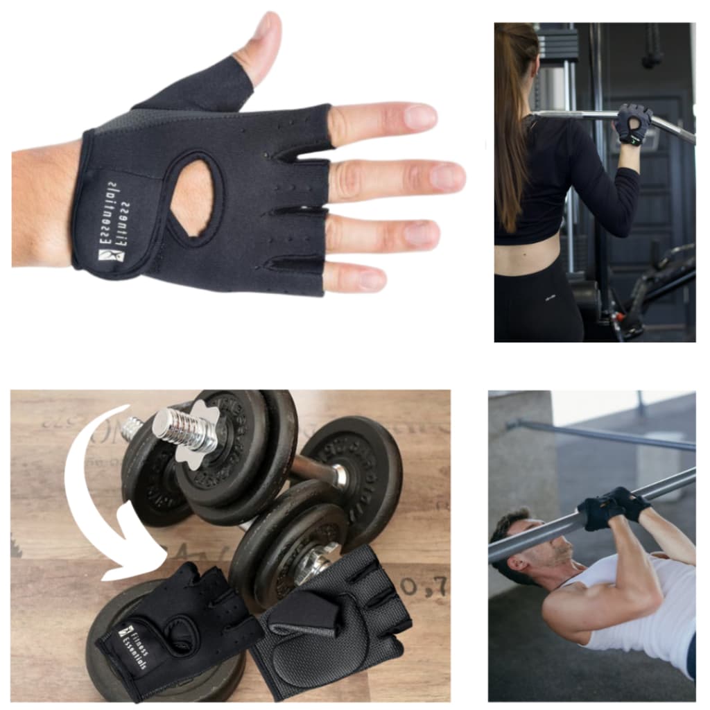 Par de Luvas para treino e prática de esportes academia ciclismo