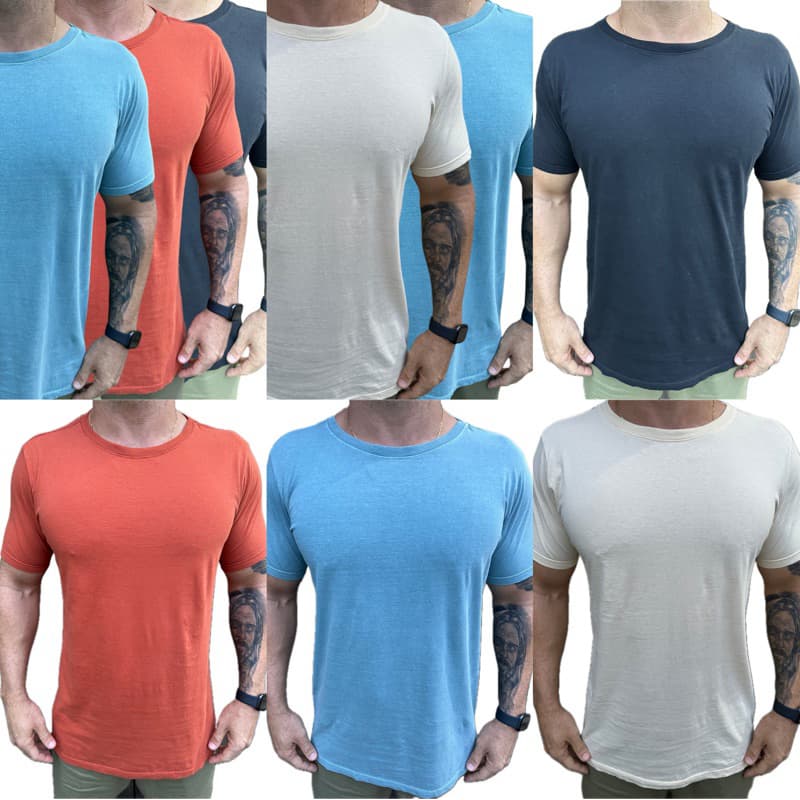 KIT 2 CAMISETAS BÁSICAS MASCULINA PREMIUM