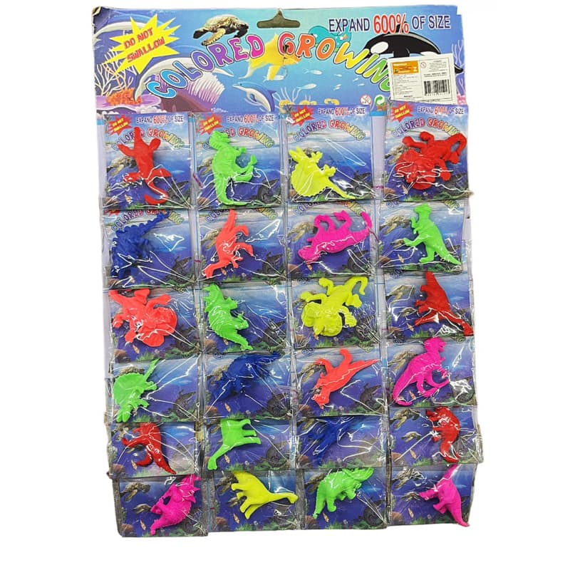 Dinossauro/frutos do mar Cresce Na Água Animal Em Gel Bichinho Expande Na Água，kit 24 pacotinho