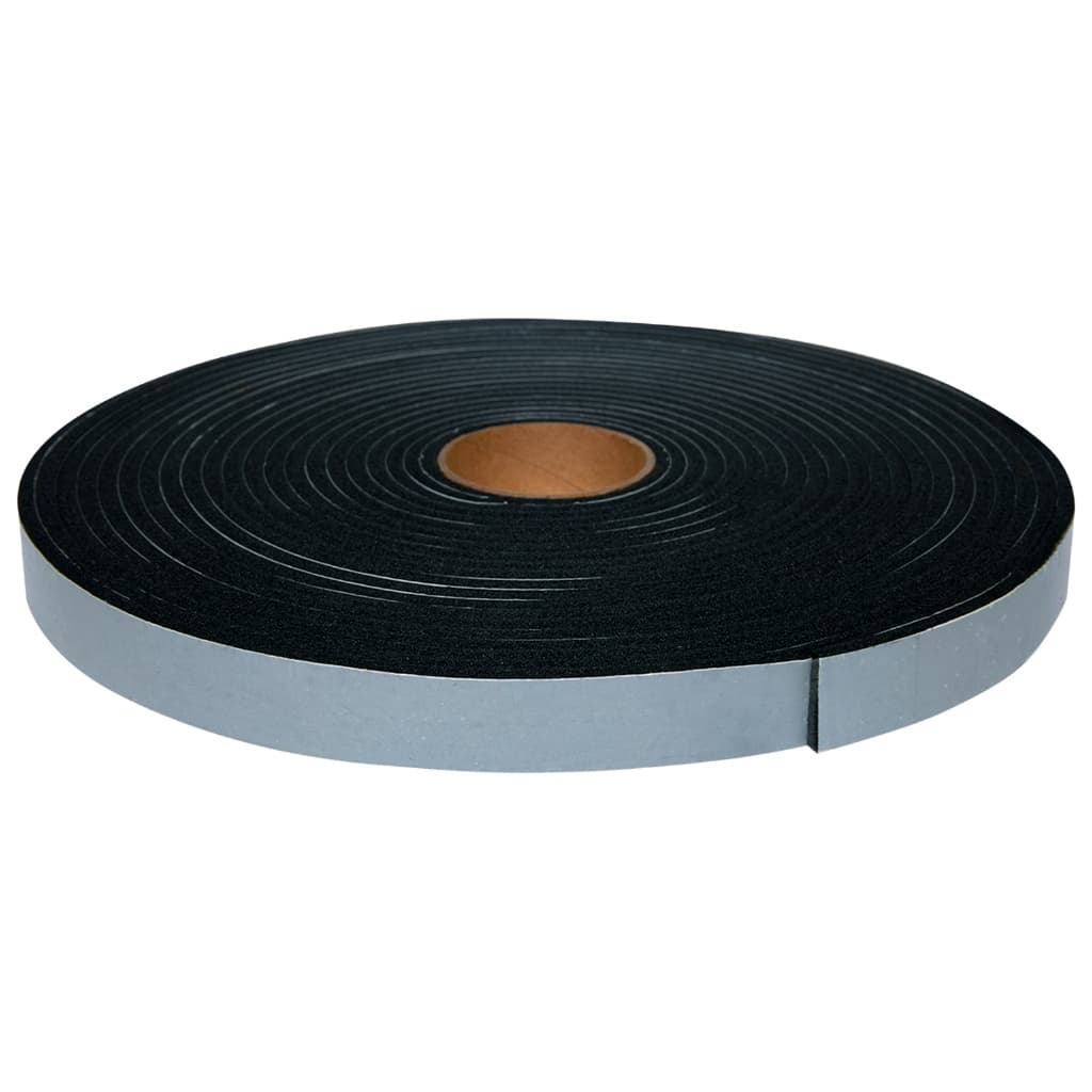 Fita PVC Preto Anti Ruído Espuma Adesiva Autocolante 1 Lado 20mm x 5mm x 10m