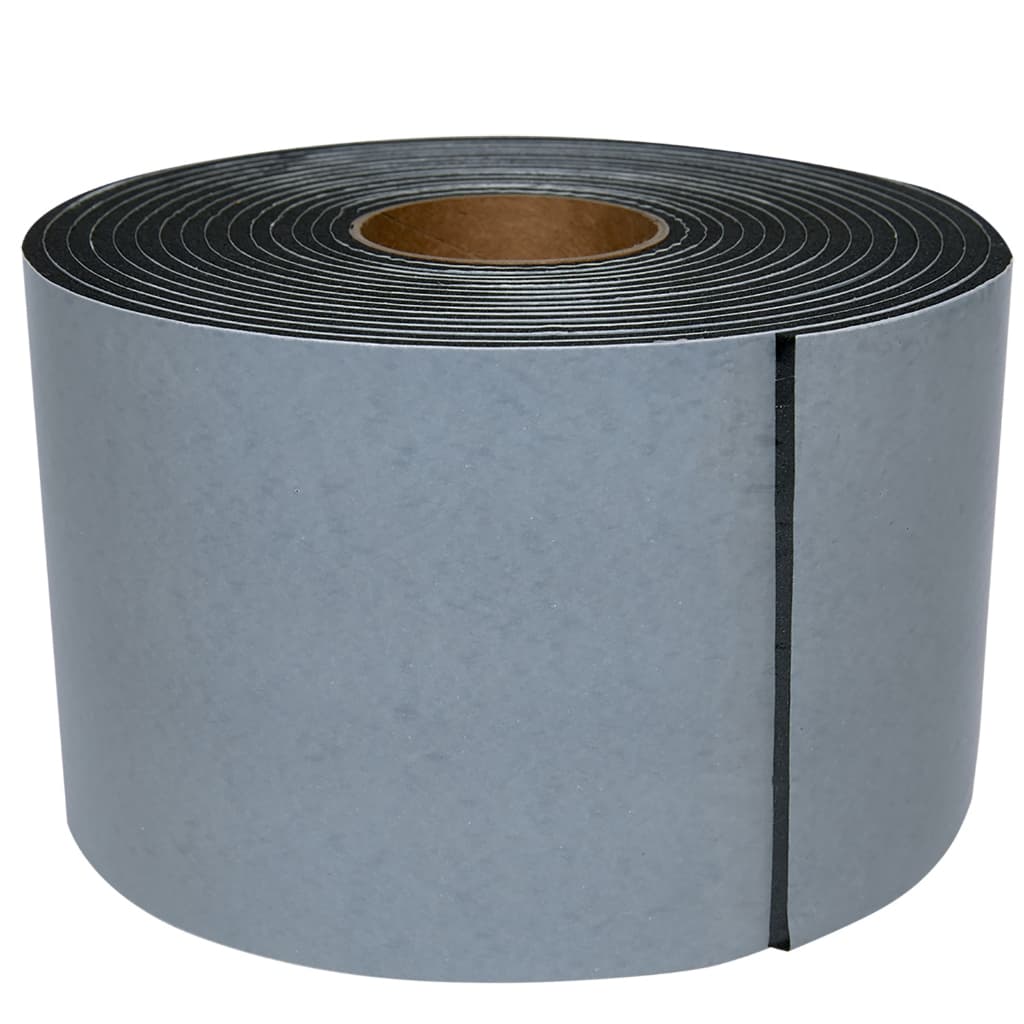 Fita PVC Preto Anti Ruído Espuma Adesiva Autocolante 1 Lado 100mm x 4mm x 4,5m
