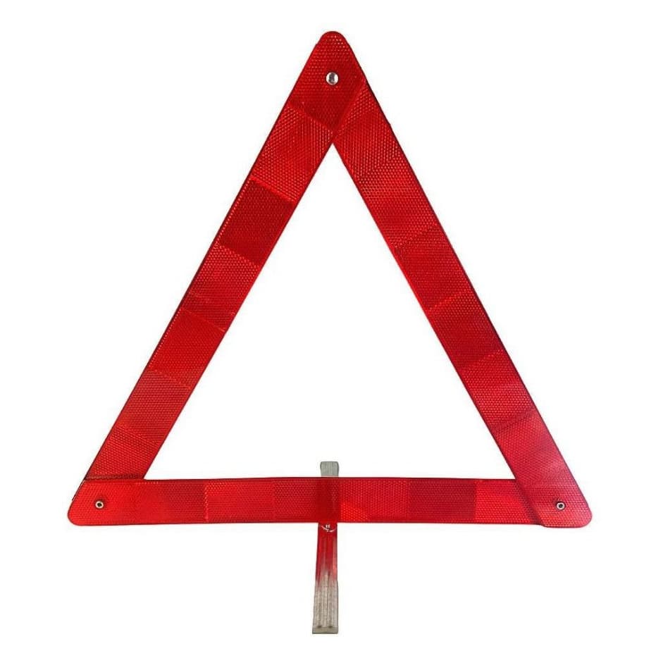 Triangulo Para Carro Sinalização De Segurança Base de Metal Sinalizador Automotivo