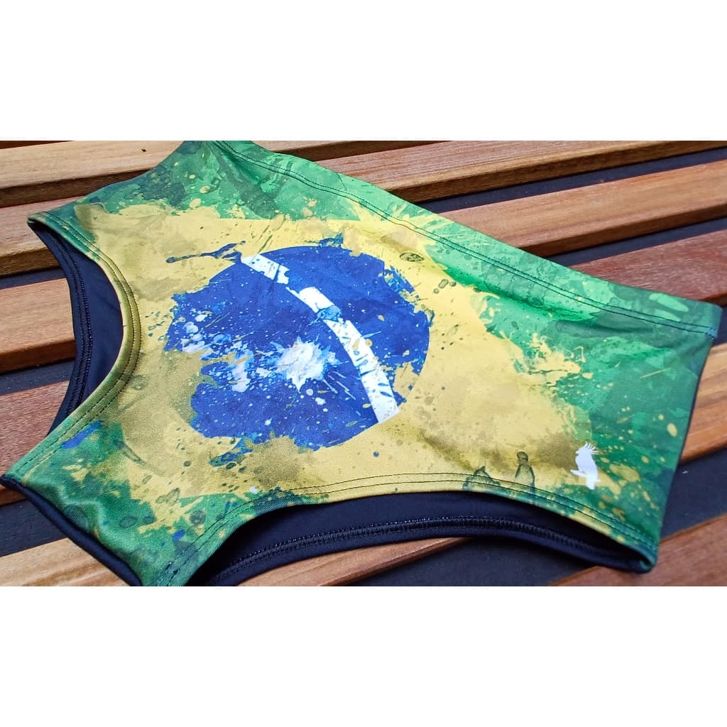 Sunga Estampada Adulto Estampa Bandeira Do Brasil