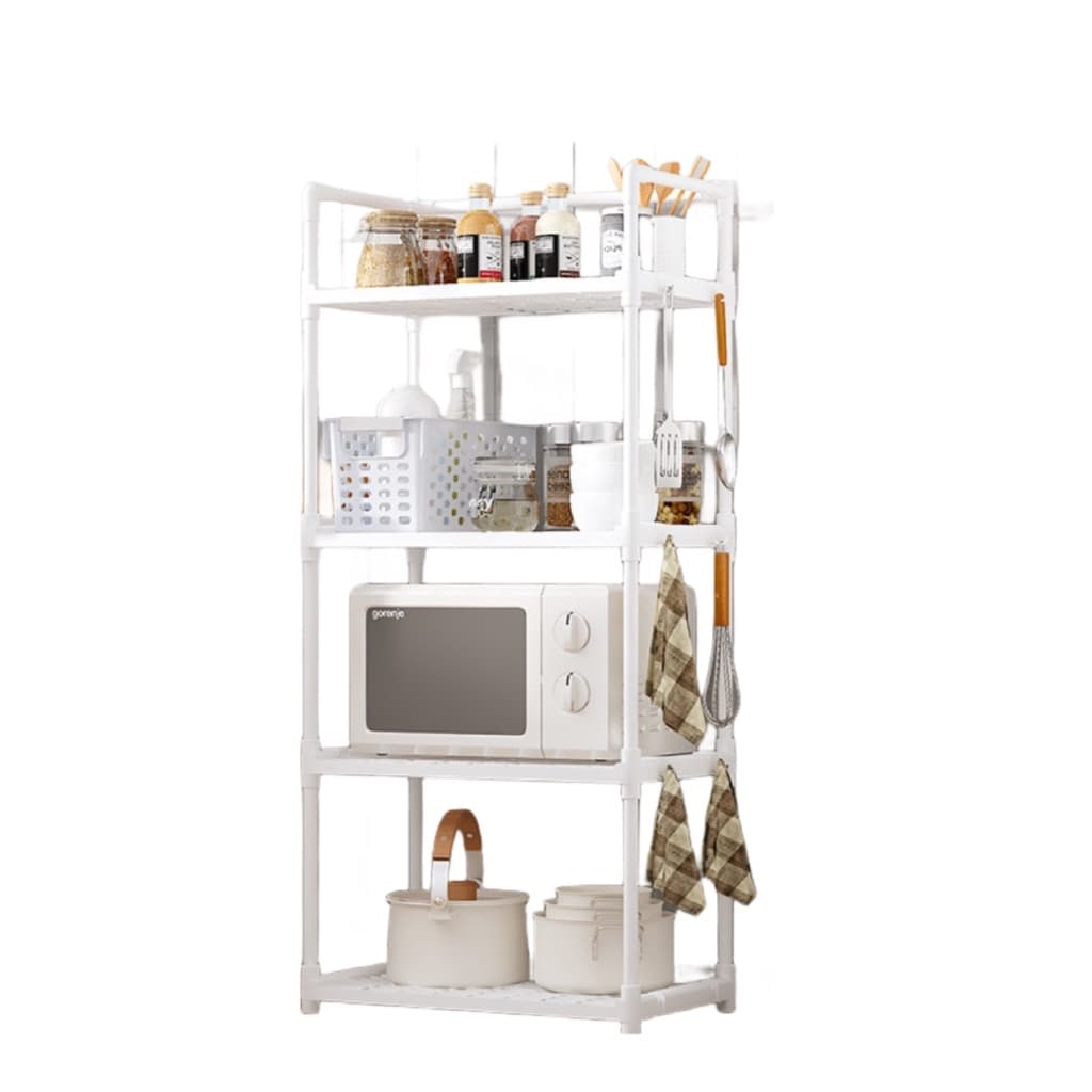 Rack De Cozinha Organizador Multicamadas 4 Prateleiras
