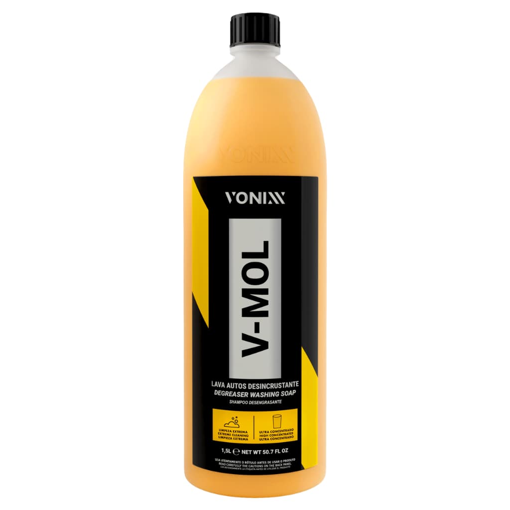 V-Mol Vonixx Shampoo Automotivo Desincrustante Concentrado Limpeza Pesada Barro Lama Graxa 1,5L