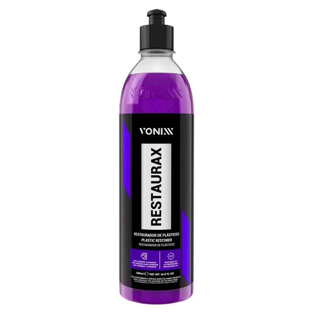 Restaurax Vonixx Revitalizador Restaurador De Plásticos Internos e Externos Parachoque Painel 500ml
