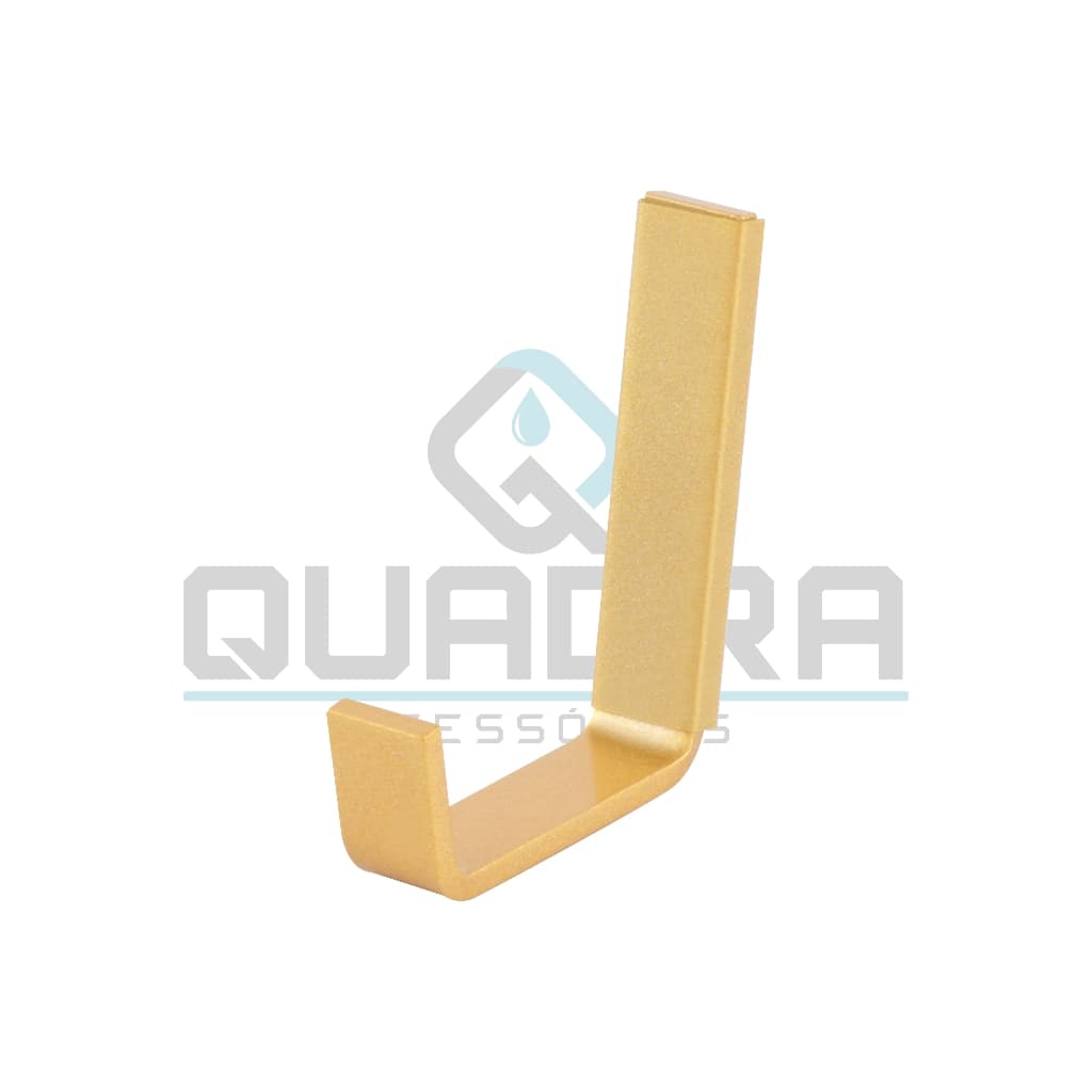 Cabide Gancho em Alumínio Modelo QUADRADO DOURADO