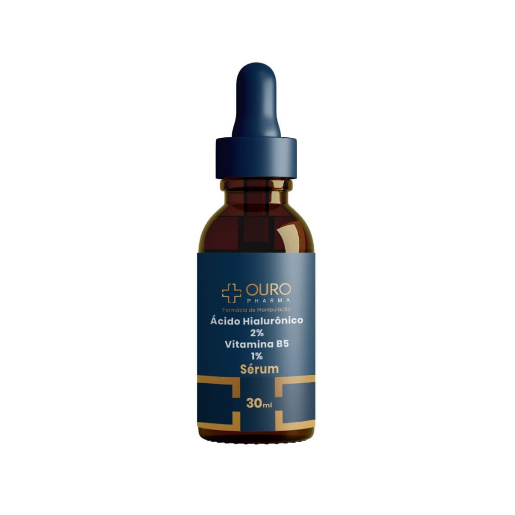 Sérum 30ml Ácidos Hialurônico 2% + B5 Hidratante Ouro Pharma Região dos Olhos