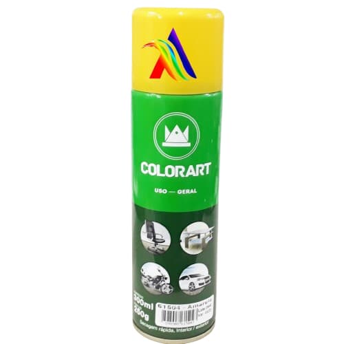 Spray Amarelo Uso Geral Colorart