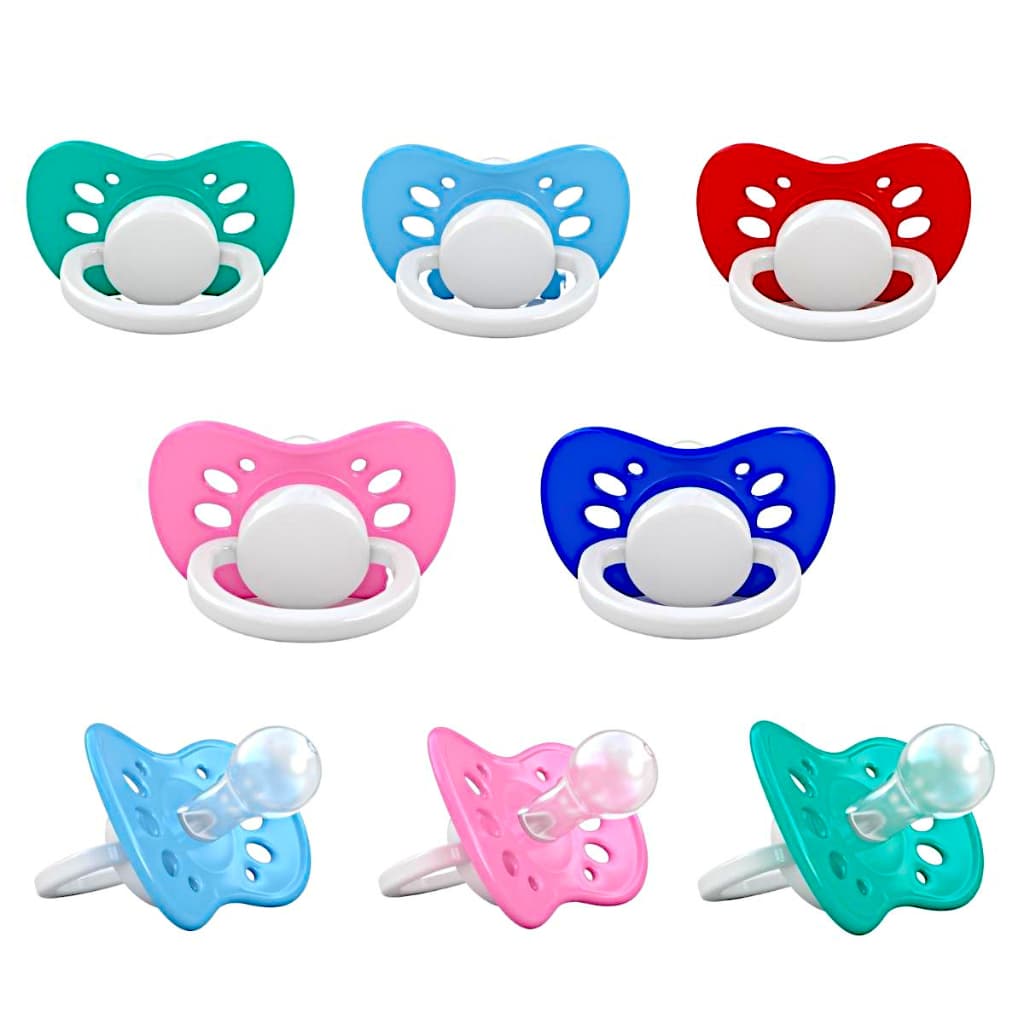 Kit c/3 Chupeta Bico de Silicone Redondo Bebê Ventilada Premium Saquinho