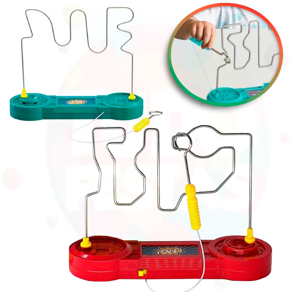 Jogo Mesa Desafio Labirinto Do Choque Brinquedo Com Som E Luz