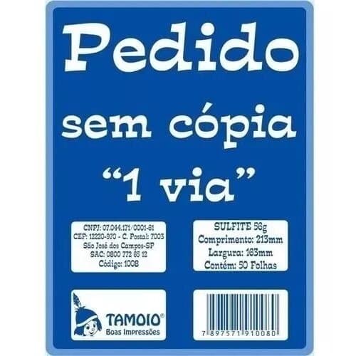 5 - Blocos de pedido Orçamentos - Talão de pedidos 21x16