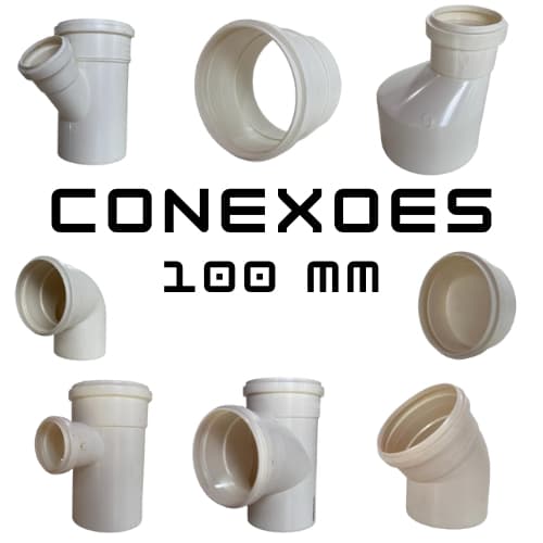 Conexões de esgoto 100mm Te Joelho Curva Cap Tampa Junção TODAS AS CONEXOES -PR