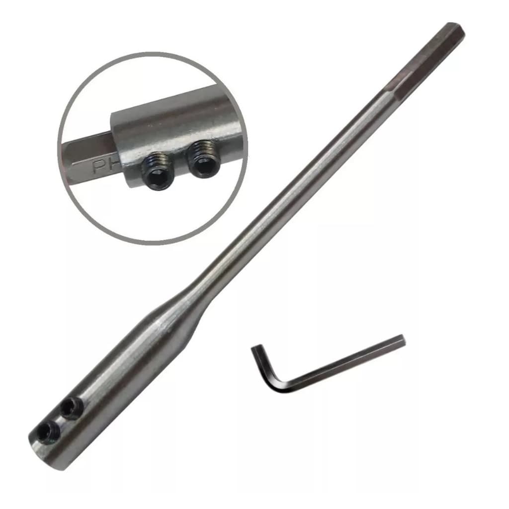 Suporte Alongador Para Brocas Chatas 1/4 = 6,35mm X 150mm
