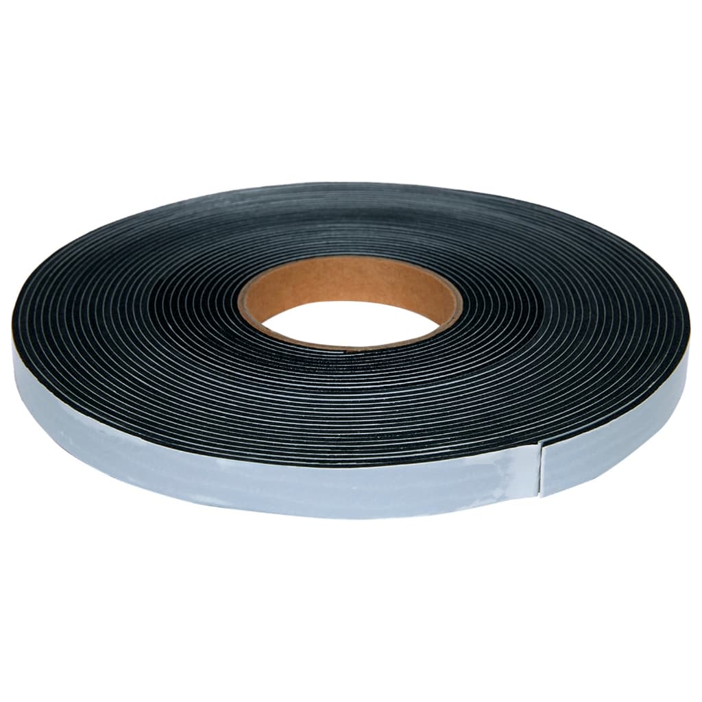 Fita Vedação Espuma EPDM Preto Adesivado 1 Lado - 12mm x 2mm x 10m