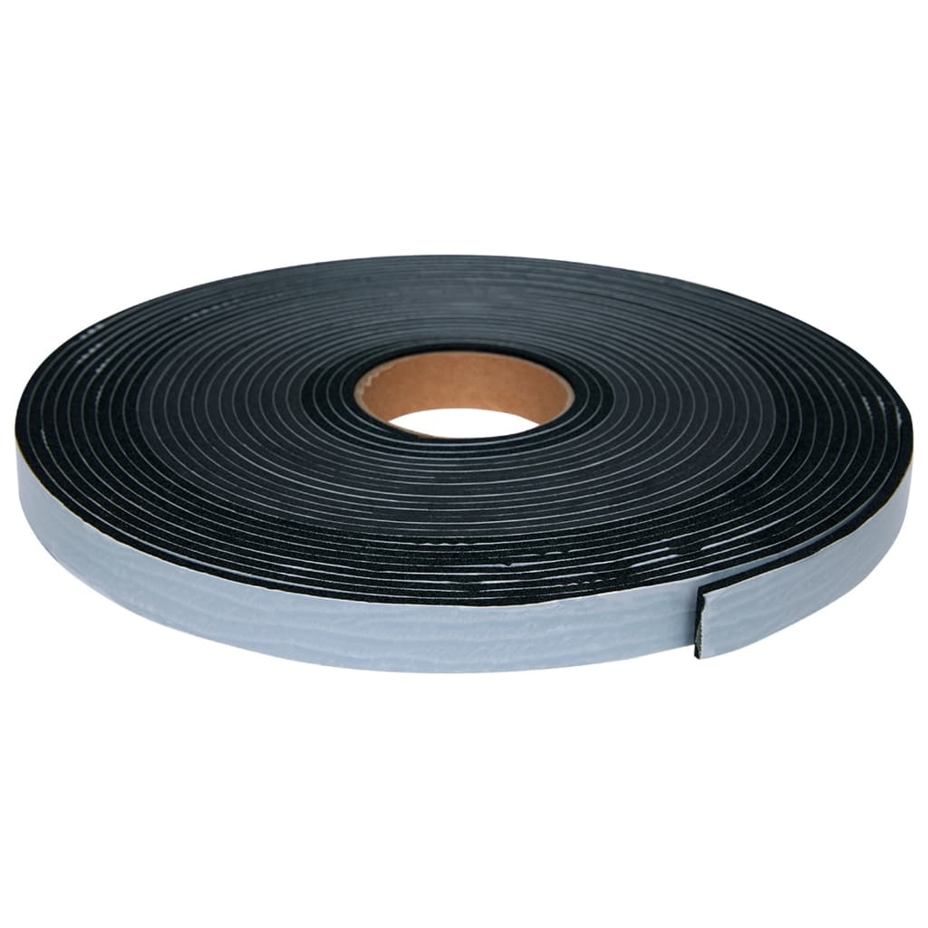 Fita Vedação Espuma EPDM Preto Adesivado 1 Lado - 15mm x 3mm x 10m