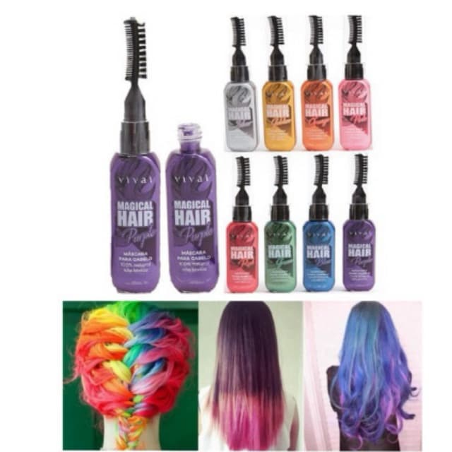 Tintura para cabelo / mechas temporárias. Hair Magical Vivai