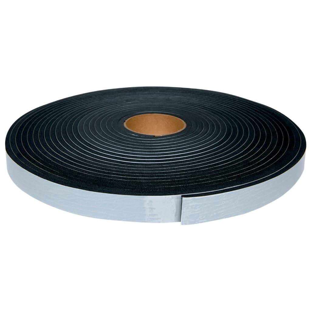 Fita Vedação Espuma EPDM Preto Adesivado 1 Lado - 20mm x 5mm x 10m