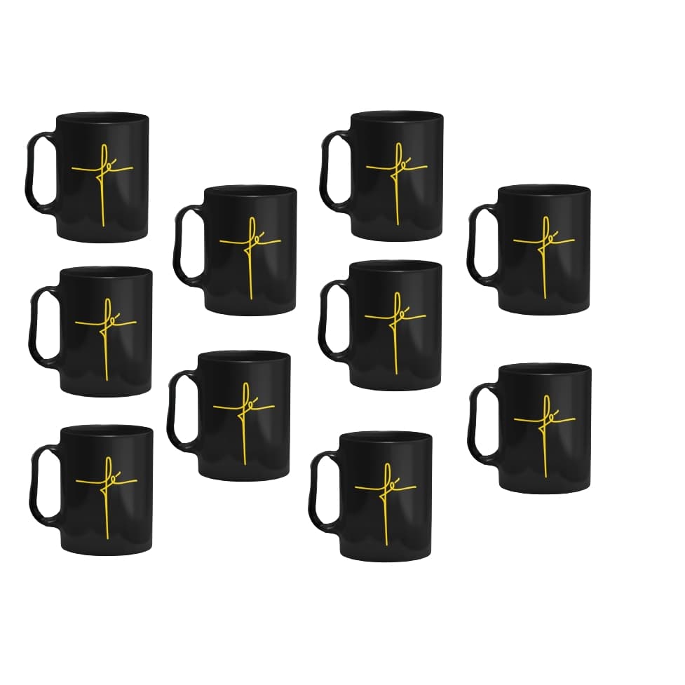 Kit com 20 canecas fé personalizadas 400 ml Igreja Comemoração Lembrancinha
