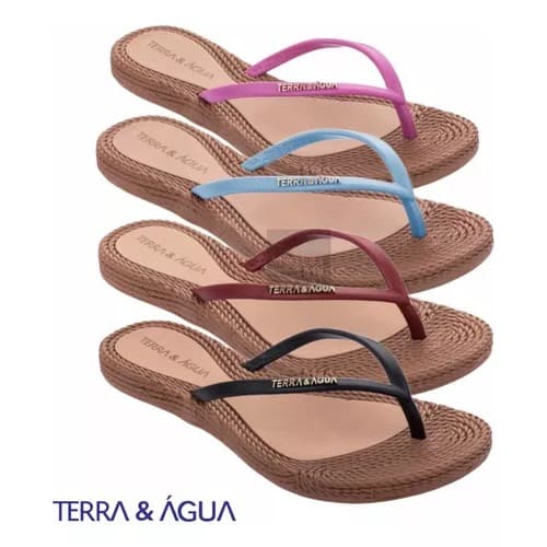 Sandália Chinelo Feminino Terra & Água Confortável Original Macio Antiderrapante