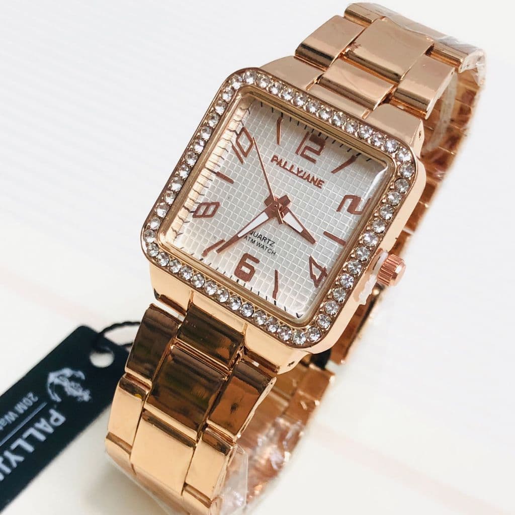 Rel贸gio Feminino A Prova D'谩gua Dourado聽Rose