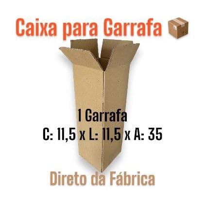Kit Caixas De Papelão Envios Encomendas E-commerce 11,5 x 11,5 x 35 tamanho