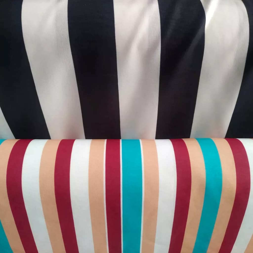 Tecido Duna Listrado Crepe Air Flow exclusivo 1 Metro por 1,45