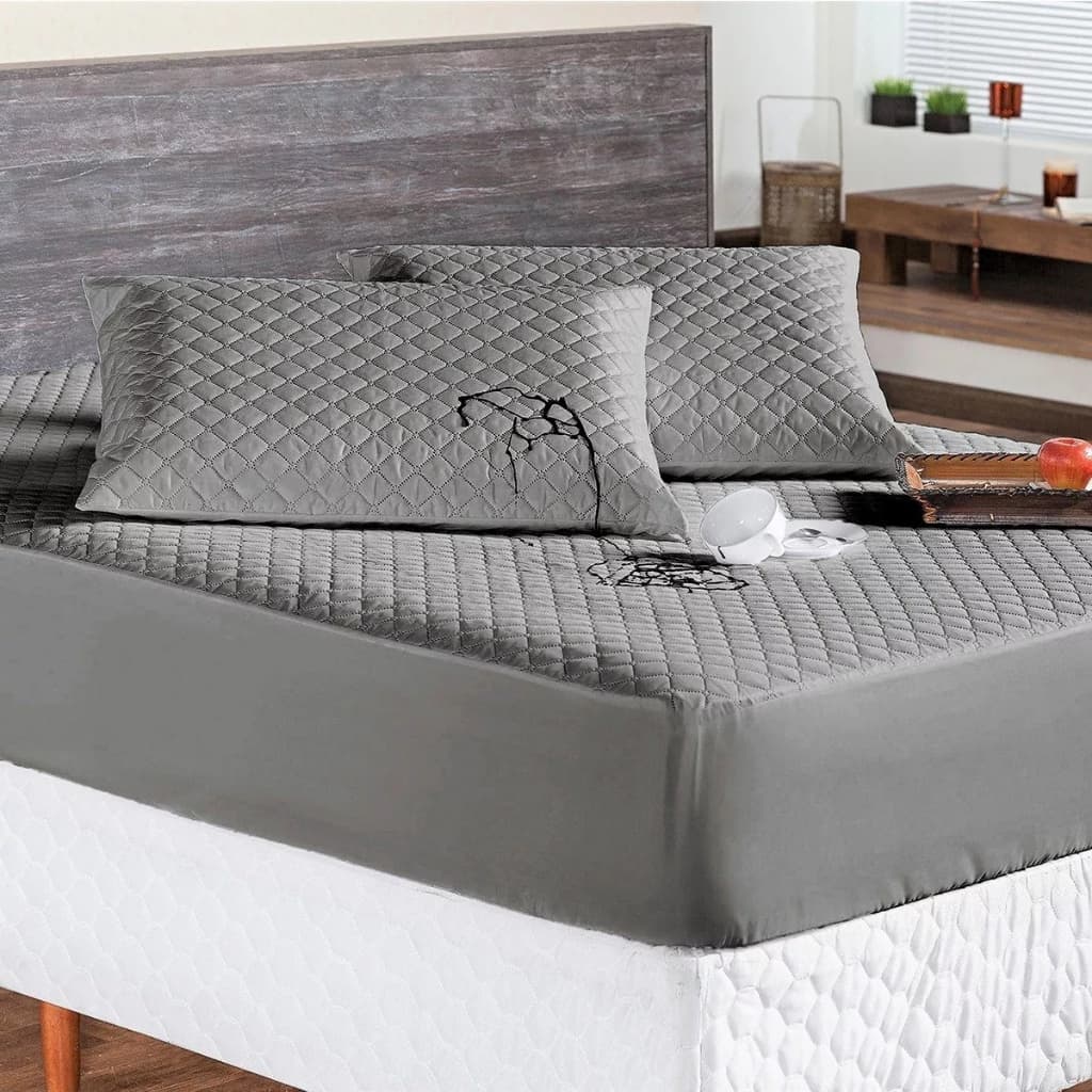 FORRO LENÇOL CAPA PROTETOR DE COLCHÃO 100% IMPERMEÁVEL  VARIAS CORES CASAL QUEEM E KING