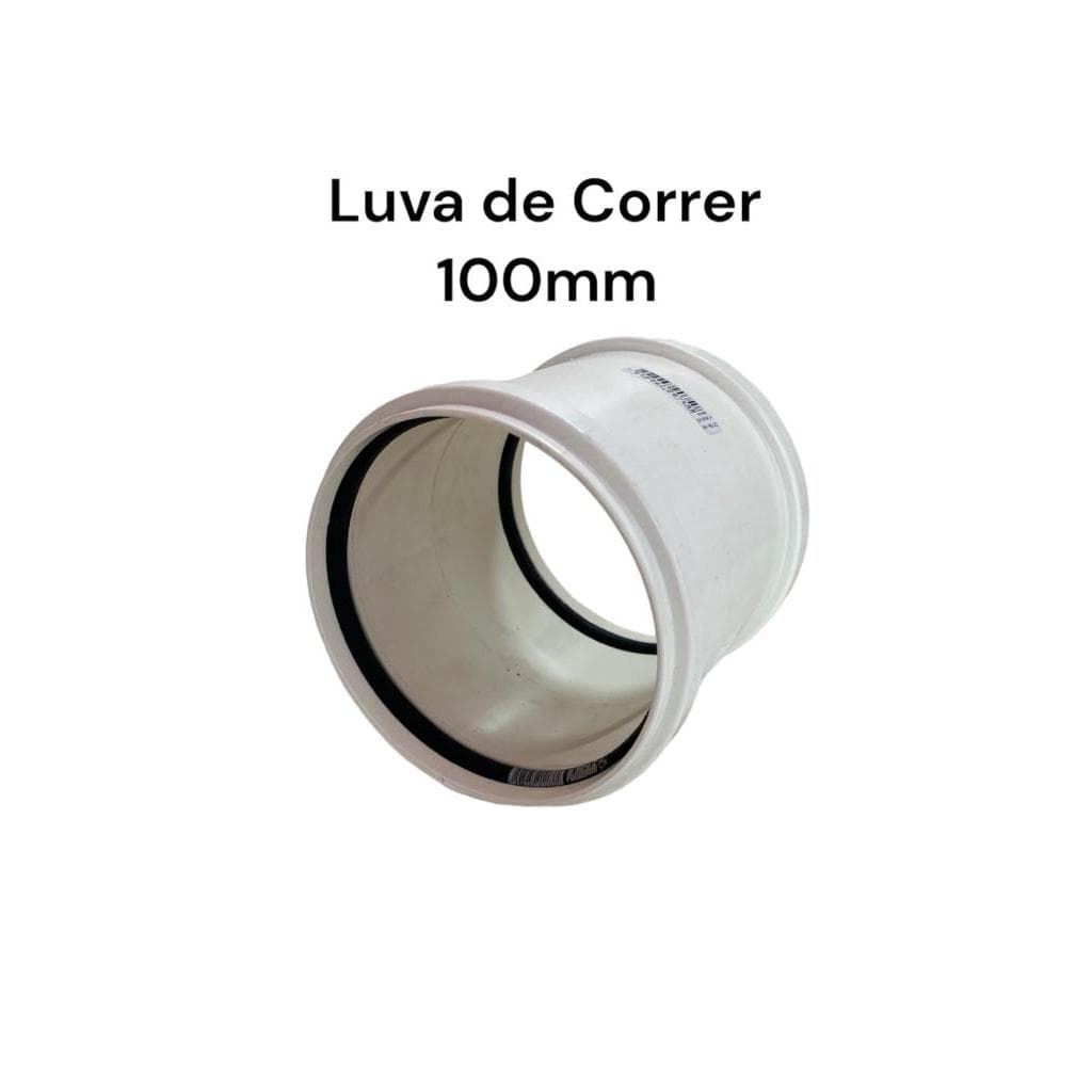 Luva Correr 100mm Com Anéis De Vedaçao Plastilit