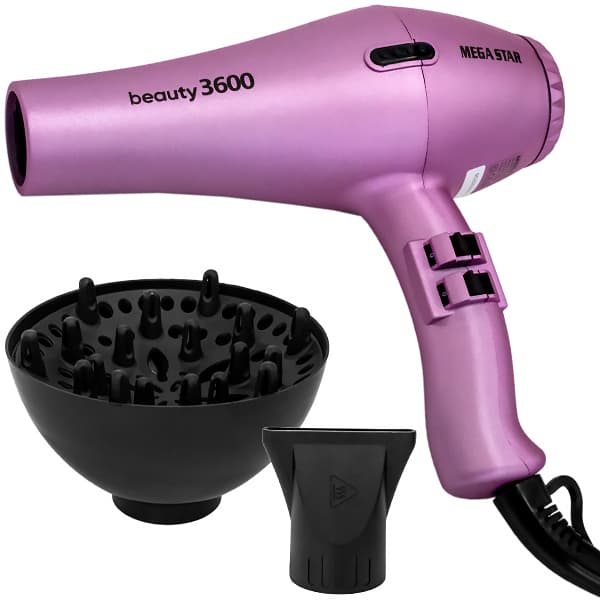 Secador de Cabelo Rosa com difusor Beauty / 3600W / 220V
