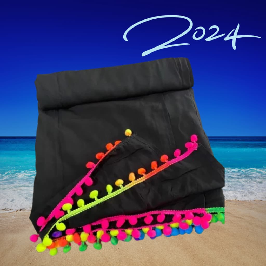 Canga Pompom 2026 Bali Verão Saída De Praia Piscina Club Resort