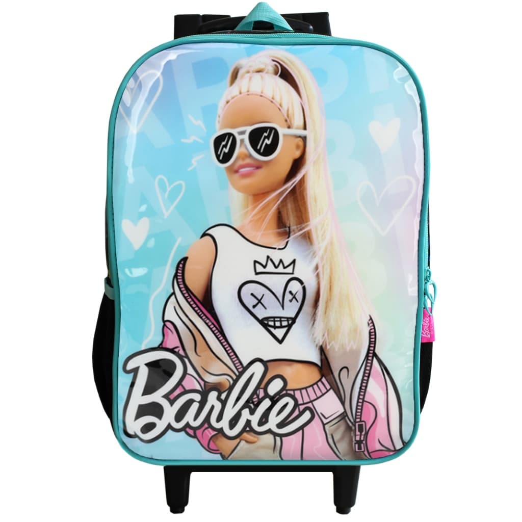 Mochila Escolar De Rodas Barbie Meninas Infantil Luxcel