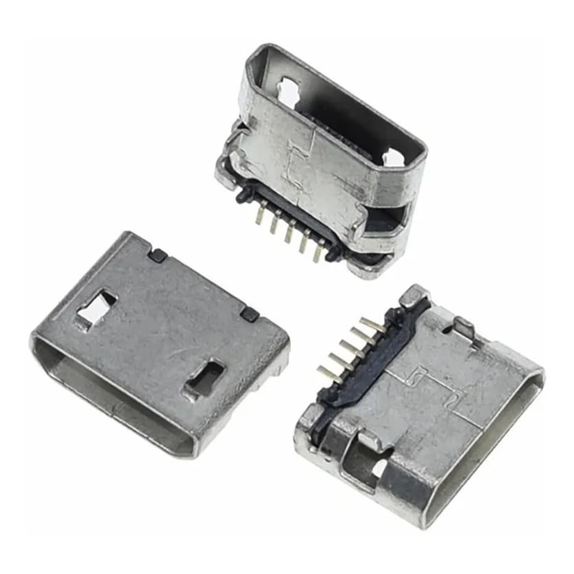 Conector Carga Micro Usb V8-5 Pinos / Cel. Tablet